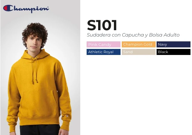 Sudadera Champion con capucha y bolsa